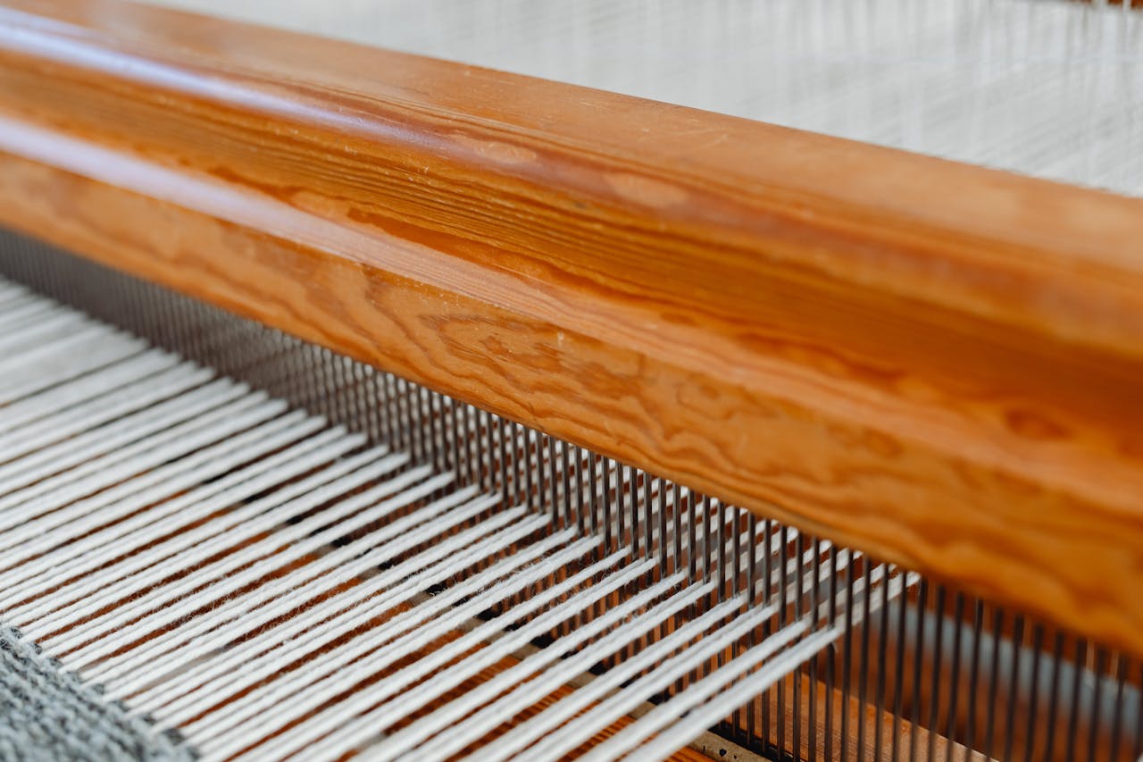 Blog 3 Loom with Wooden Frame and Weft and Warp